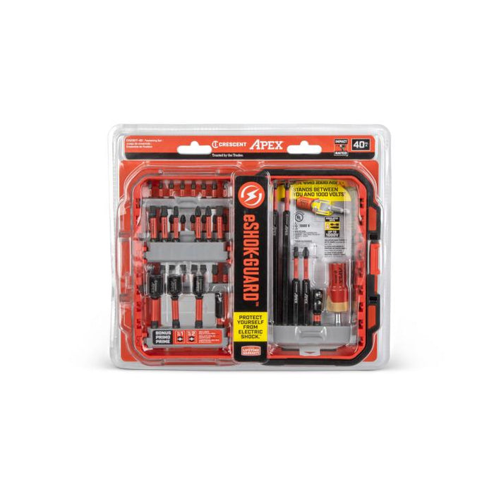 Crescent 40 Pc. eSHOK-GUARD™ alphaCASE™ Set