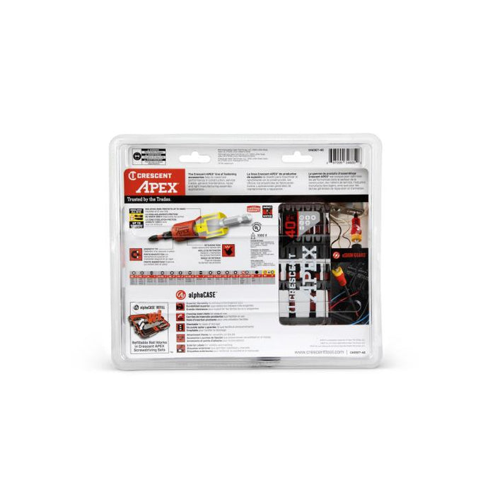 Crescent 40 Pc. eSHOK-GUARD™ alphaCASE™ Set