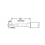 Metcal CVC Soldering Cartridges Conical Access 1.0mm x 17.0mm LG 500 Series CVC-5CN1710A