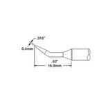 Metcal CVC Soldering Cartridge Conical 30˚ Bent Narrow (∅ x L) 0.4x16.0mm 700 Series CVC-7CN1604R
