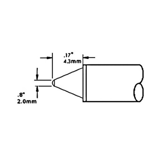 Metcal CVC Soldering Cartridge Conical 1.5mm 700 Series CVC-7CN4302S