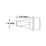 Metcal CVC Soldering Cartridge V-Groove Chisel 1.6mm 800 Series CVC-8VG0016A