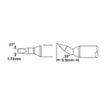 Metcal CVC Soldering Cartridge Chisel Reach 1.8mm x 10.0mm LG 30° 900 SeriesCVC-9CH0018R