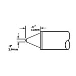 Metcal CVC Soldering Cartridge Conical 1.5mm 900 Series CVC-9CN4302S