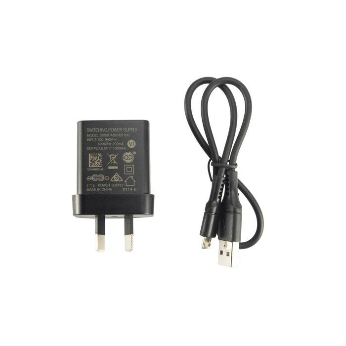 Ledlenser Accessory Charger USB Wall Plug & Micro USB Charger for SEO/H14R.2/H7R.2/iH6R