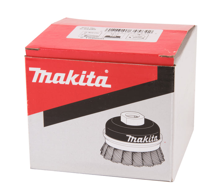 Makita Knot Cup Wire Brush 100mm Dia. M14x2mm D-29290