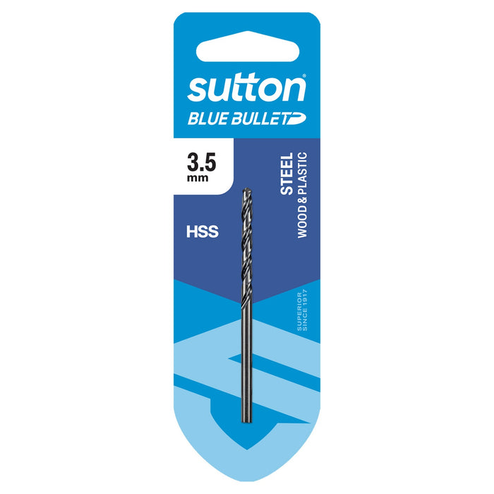 Sutton Blue Bullet Jobber Drill Bit 3.5mm Carded D102H0350