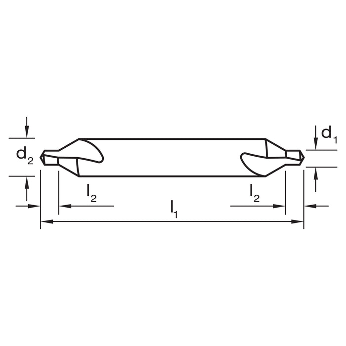 Sutton Centre Drills Plain Type Size #4 - 3.18mm