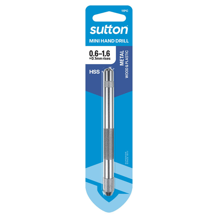 Sutton Mini Hand Drill 11 Pce Tip Tool D2010012