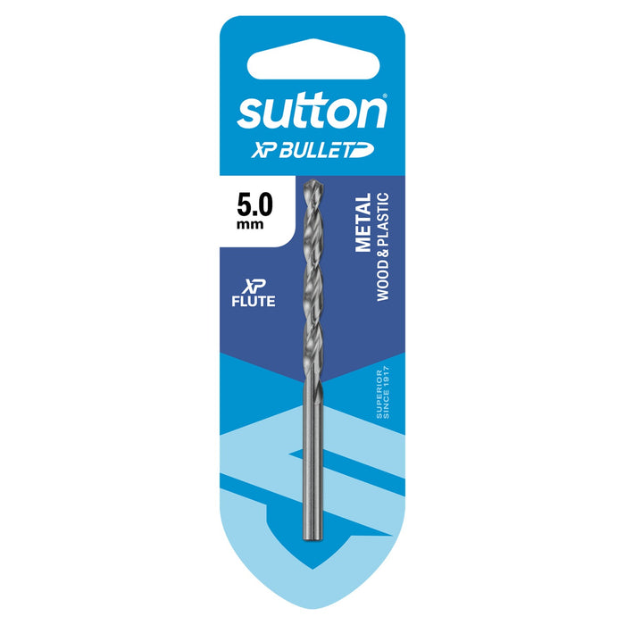 Sutton XP Bullet Jobber Drill Bit Carded 5.0mm D220H0500