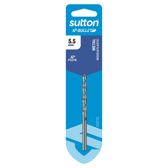 Sutton XP Bullet Jobber Drill Bit Carded 5.5mm D220H0550