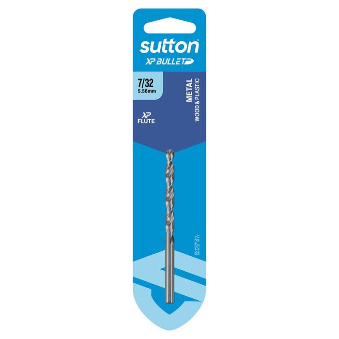 Sutton XP Bullet Jobber Drill Bit Carded 7/32