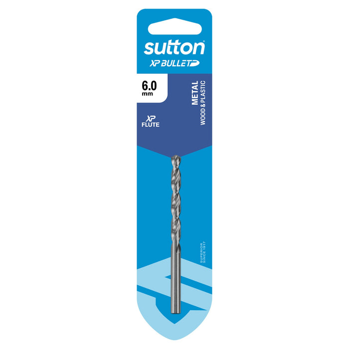 Sutton XP Bullet Jobber Drill Bit Carded 6.0mm D220H0600