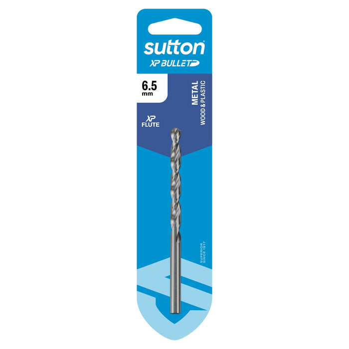 Sutton XP Bullet Jobber Drill Bit Carded 6.5mm D220H0650