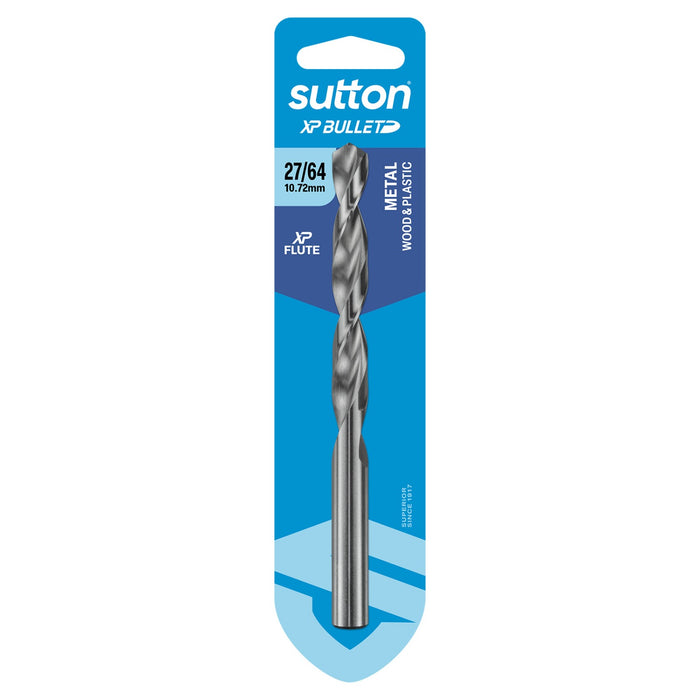 Sutton XP Bullet Jobber Drill Bit Carded 27/64