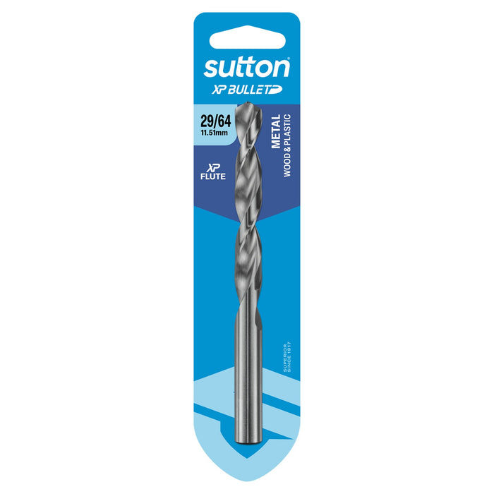 Sutton XP Bullet Jobber Drill Bit Carded 29/64