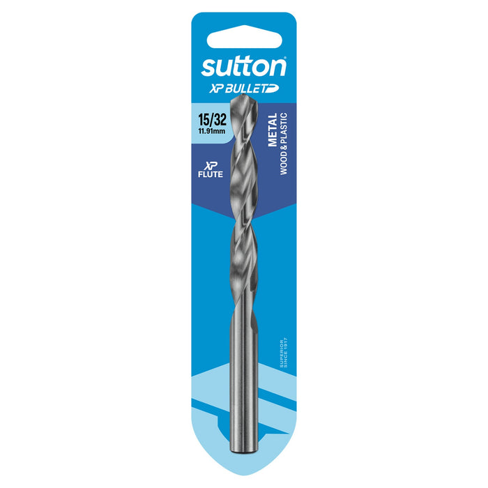 Sutton XP Bullet Jobber Drill Bit Carded 15/32