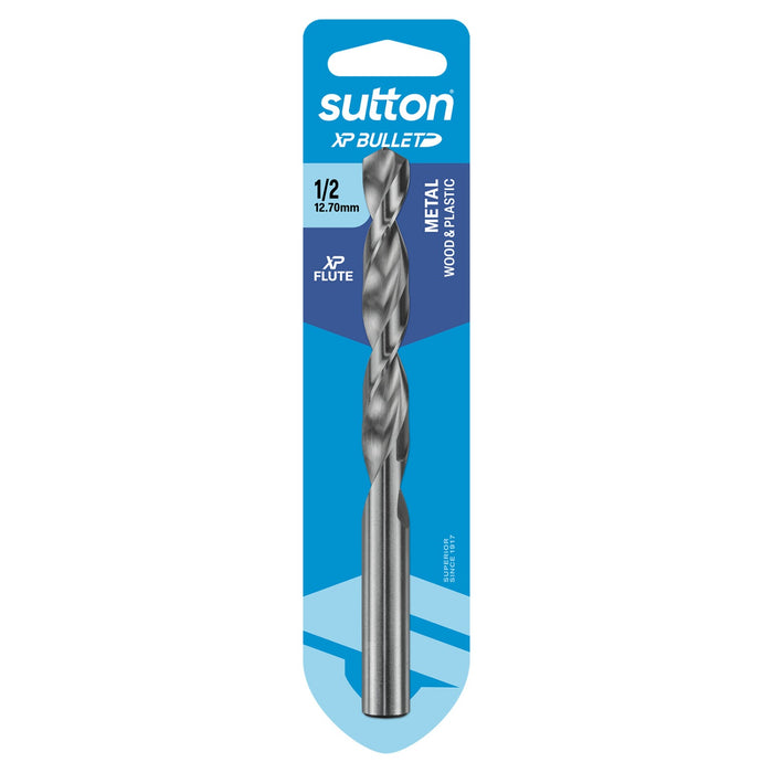 Sutton XP Bullet Jobber Drill Bit Carded 1/2