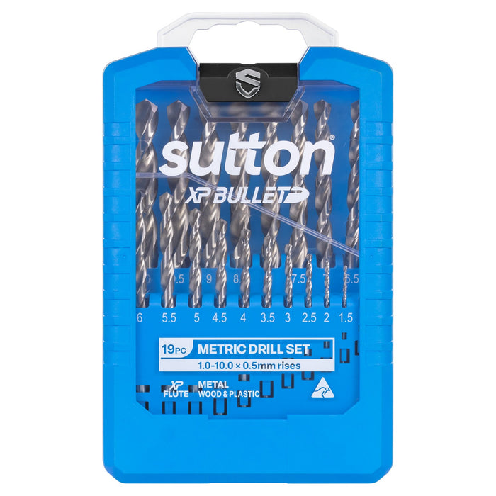 Sutton XP Bullet Jobber Drills Set 1-10mm 19 Piece D220SM19