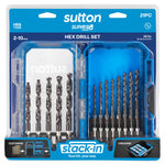 Sutton Supabit Plus TiAlN Hex Shank Drills 1/4