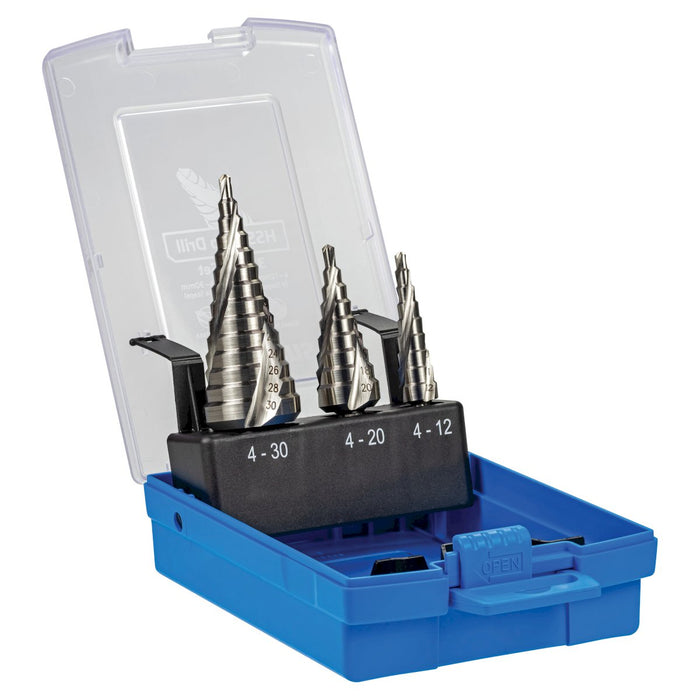 Sutton HSS Step Drill Set, 3 Pce
