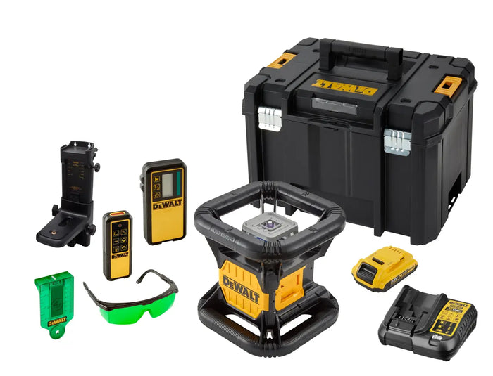 Dewalt 18V XR Green Rotary Laser Kit