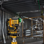 Dewalt 18V XR 3x360° Remote Control Multi Line Laser Kit Green DCLE34035D1-XE