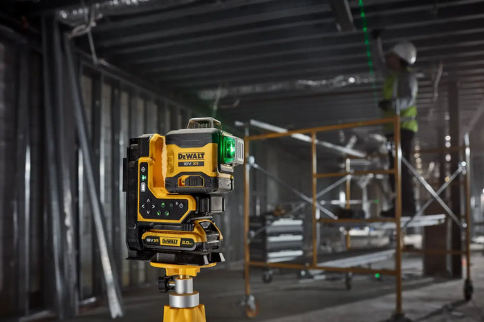 Dewalt 18V XR 3x360° Remote Control Multi Line Laser Kit Green DCLE34035D1-XE