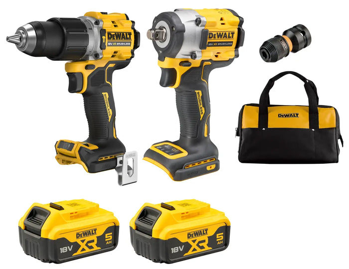 Dewalt 18V XR Brushless Twin Kit 2 x 5Ah DCZ294P2-XE