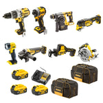 Dewalt 18V XR Brushless 8 Piece Kit 3 x 5.0Ah DCZ801P3-XE