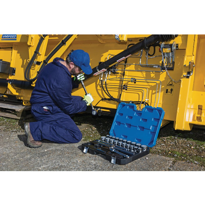 Draper Tools 3/4 Sq. Dr. Combined MM/AF Socket Set (26 Piece)