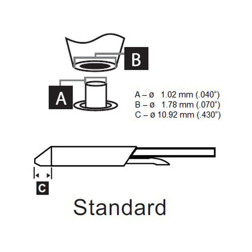Metcal DSC Desoldering Cartridge Standard Length (∅ x L) 1.02mm x 10.92mm 900 Series DSC-9CN00010S