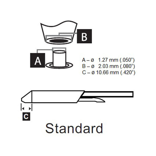 Metcal DSC Desoldering Cartridge Standard Length (∅ x L) 1.27mm x 10.66mm 900 Series DSC-9CN0013S