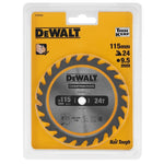Dewalt Construction Saw Blade Cordless - Framing 115mm x 24T