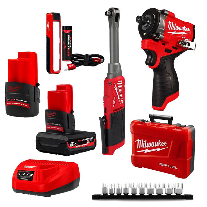 Milwaukee M12 FUEL™ 3 Piece Power Pack 3D2