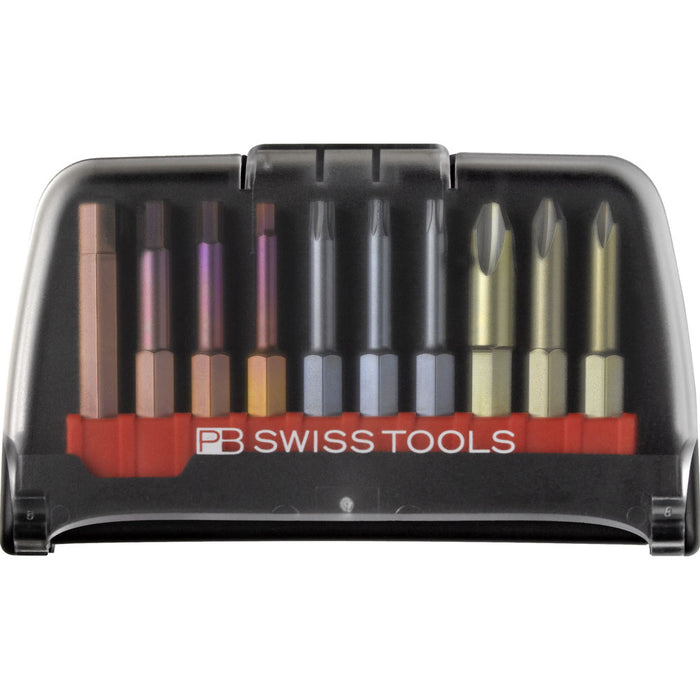 PB Swiss Phillips, Torx and Hexagon Precision Bits 10 Pce Set in BitCase
