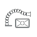 Metcal Omniflex Arm with Rectangular Nozzle Bracket & C-Clamps EA1122