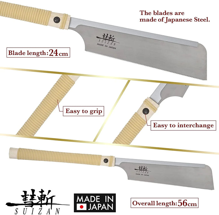 Suizan Japanese Hand Saw 9-1/2