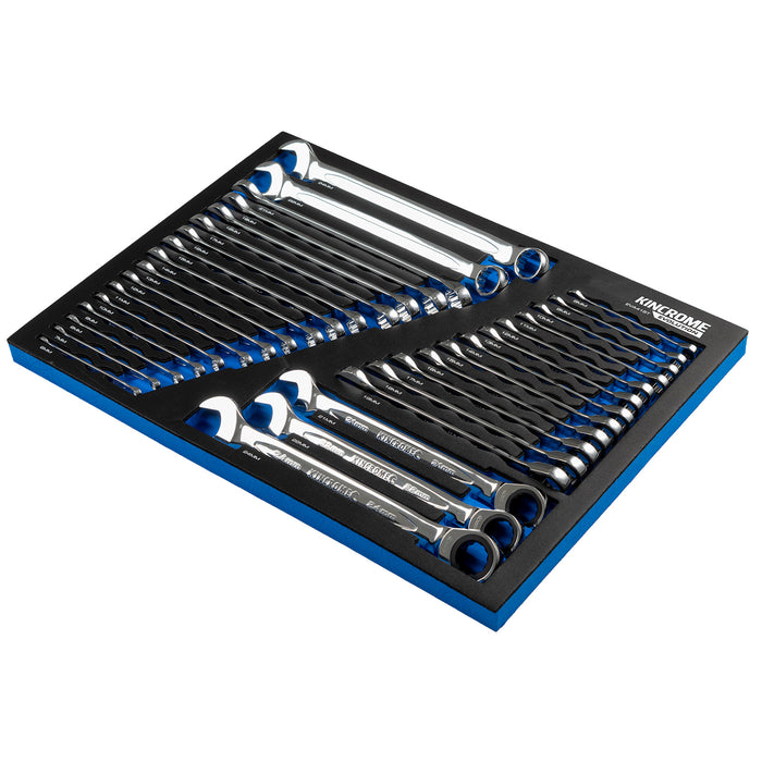 Kincrome Evolution Gear & Combination Spanners EVA Tray 32 Piece EVA415T
