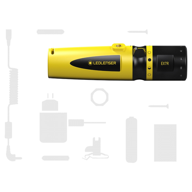 Ledlenser EX7R Intrinsically Safe 220lm Rechargeable IP68 Advanced Focus Zone 1/21 Torch