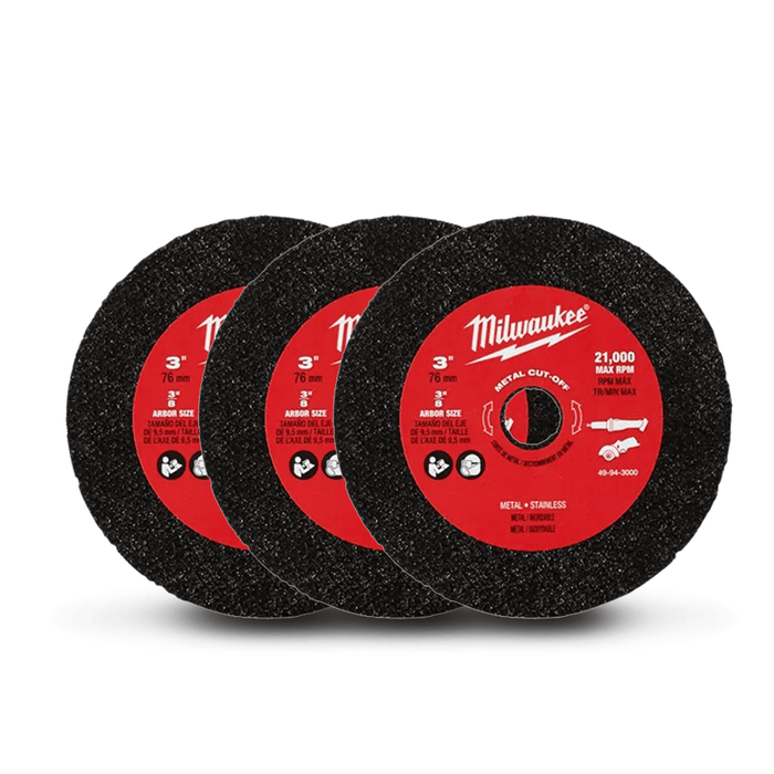 Milwaukee Metal Cut-Off Wheel 3 Pack
