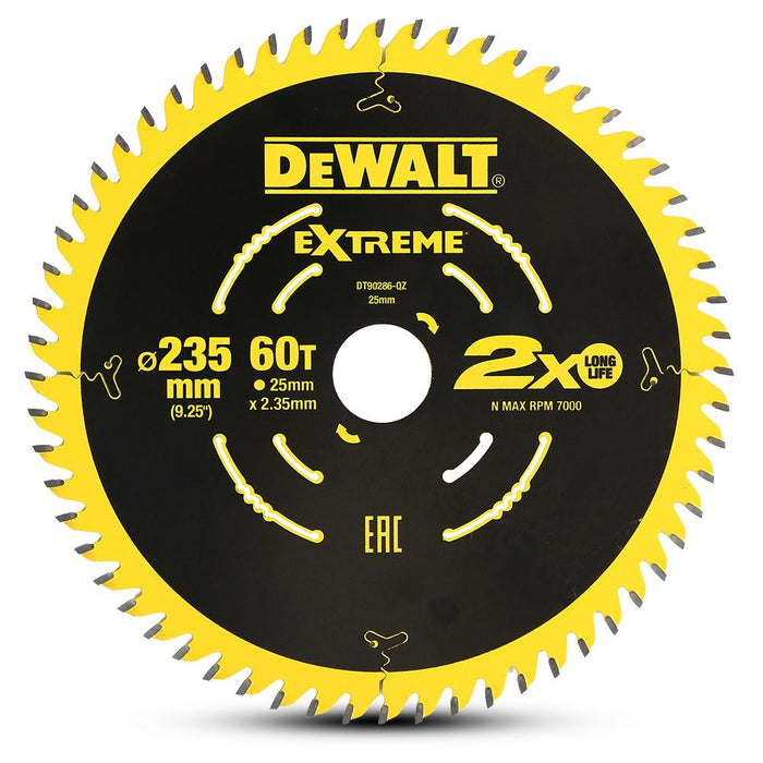 Dewalt Circular Saw Blade Extreme 235mm X 60T (16/25mm)
