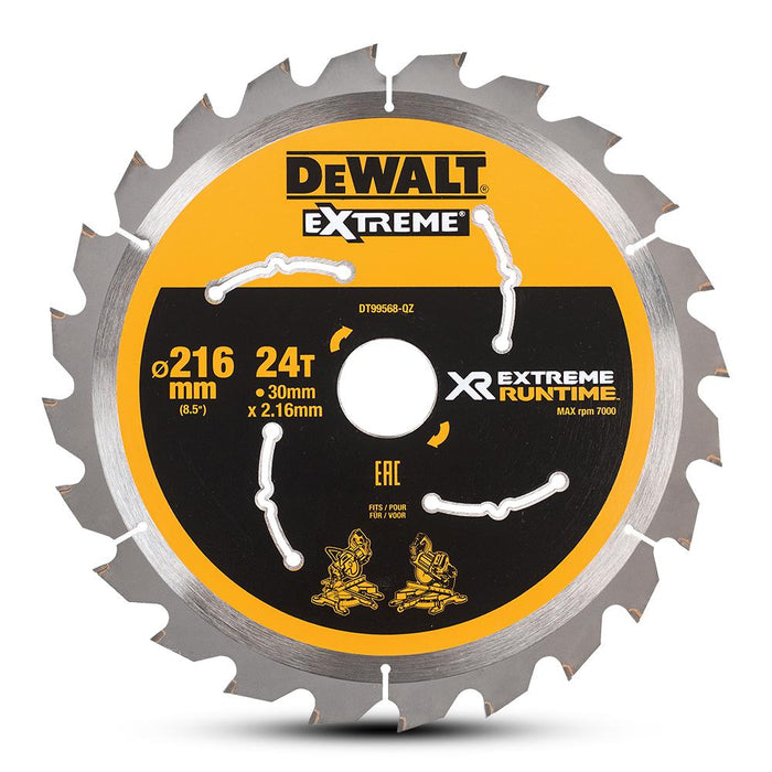 Dewalt Saw Blade XR Extreme Runtime 216mm X 24T (30mm)