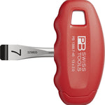 PB Swiss Slotted Cross-Handle Screwdriver 13mm with Finger Grooves in Skin Pack