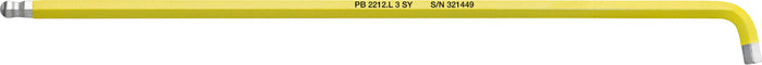 PB Swiss RainBow 100° Hex Key L-Wrench Long with Ball Point 3mm