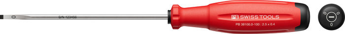 PB Swiss 38100 SwissGrip Evo Slotted Screwdriver 0.4 x 2.5 x 100mm