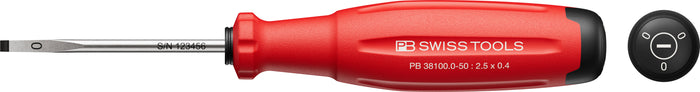 PB Swiss 38100 SwissGrip Evo Slotted Screwdriver 0.4 x 2.5 x 50mm