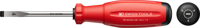 PB Swiss 38100 SwissGrip Evo Slotted Screwdriver 1.0 x 6.5 x 80mm