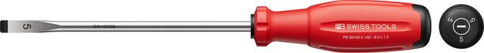PB Swiss 38100 SwissGrip Evo Slotted Screwdriver 1.2 x 8.0 x 160mm