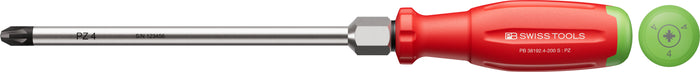 PB Swiss SwissGrip Evo Pozidriv Screwdriver with Hex Wrench Section PZ4 x 200mm